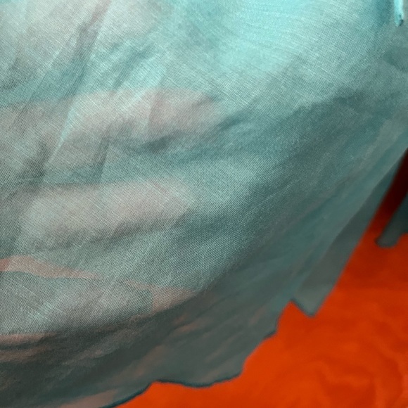 Saltaire hooded pin tucked vneck swim coverup 6 - Picture 6 of 10